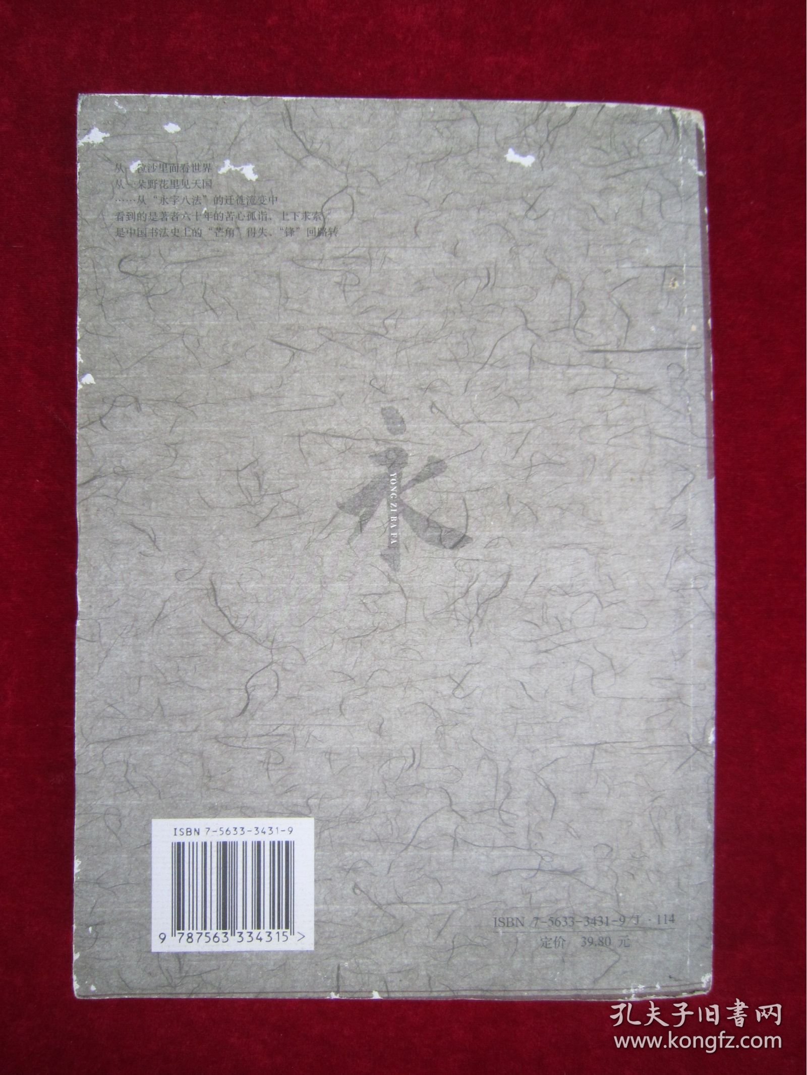 永字八法：书法艺术讲义（一版一印）（印量8000册）