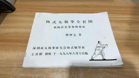 杨式太极拳全套图 按杨澄甫架照摹绘.