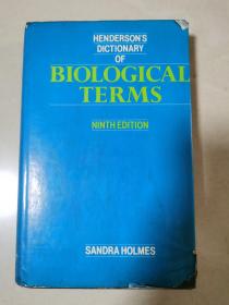 HENDERSON'S  DICTIONARY  OF BIOLOGICAL  TERMS