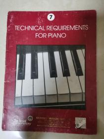 TECHNICAL REQUIREMENTS FOR PIANO  7