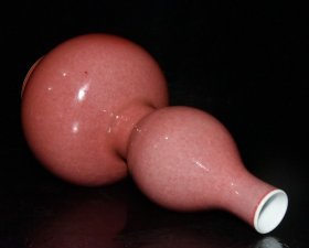 豇豆红釉葫芦瓶【22×11.5cm】