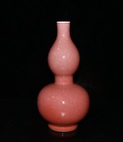 豇豆红釉葫芦瓶【22×11.5cm】