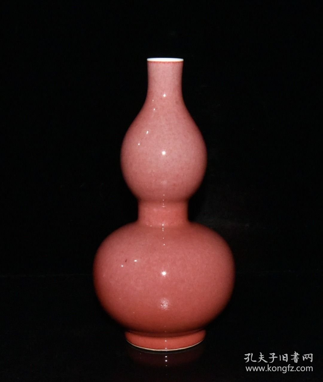 豇豆红釉葫芦瓶【22×11.5cm】