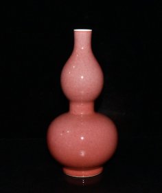 豇豆红釉葫芦瓶【22×11.5cm】