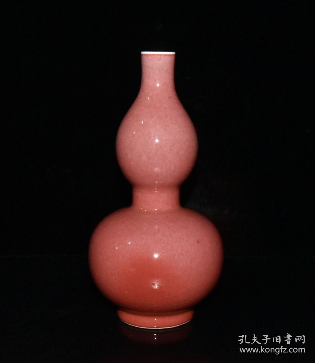 豇豆红釉葫芦瓶【22×11.5cm】