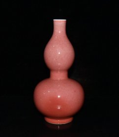 豇豆红釉葫芦瓶【22×11.5cm】