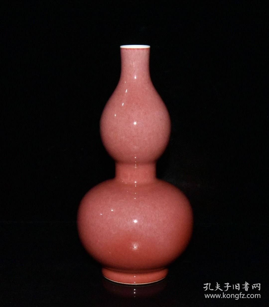 豇豆红釉葫芦瓶【22×11.5cm】