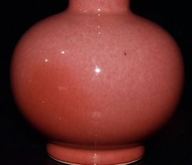 豇豆红釉葫芦瓶【22×11.5cm】