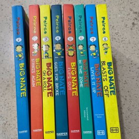 皮尔斯Peirce (1-8)【big nate in a class by himself)+(bignate strikes again)(Big Nate Blasts Off)等八册合售