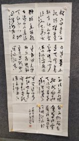 5296  赵从君  国展精品书法  169*73品如图