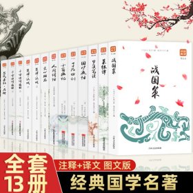 全套13册小窗幽记战国策菜根谭梦笔溪谈围炉夜话了凡四训人间词括文心雕