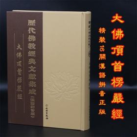 大佛顶首楞严经 楞严经 精装16开汉语拼音大字 历代佛教经典文献