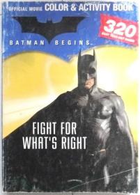 batman begins color and activity book