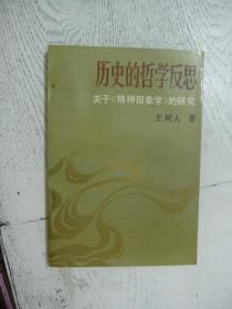 历史的哲学反思:关于《精神现象学》的研究