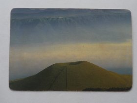 1991年历卡.年历片：风行贺咭 【正面图案；日本富士山、10x6.5cm】