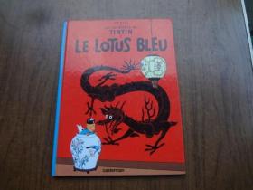 法文版：LE  LOTUS  BLEU    蓝莲花      16开精装彩色画册   极好品