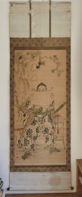日本回流 竹原《历史人物画》（手绘） 纸本立轴（112）