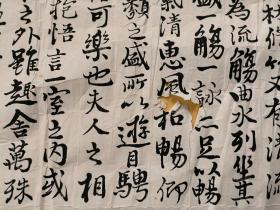 日本回流  扬子书法  《临<兰亭序>》(手绘)纸本软片