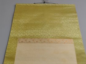 日本回流 日本画家 尾竹竹坡（1878-1936）《水墨山水图》（手绘）绢本立轴-1