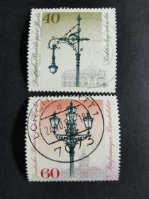 德国邮票·79年古老路灯2信
