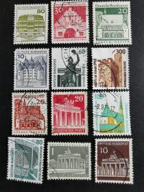 德国邮票·历史建筑12信