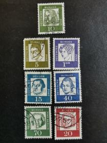 德国邮票·61年名人7信
