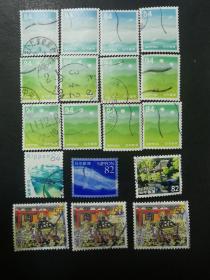 日本邮票·信票6种18枚