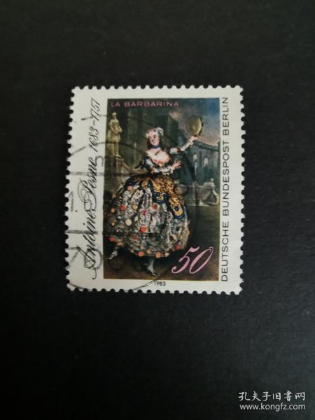 德国邮票·83年画家派斯纳【拉巴巴尼娜】1信