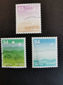 日本邮票·19年风3全信