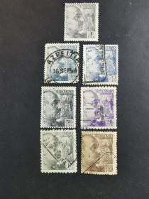 西班牙邮票·早期人物7信