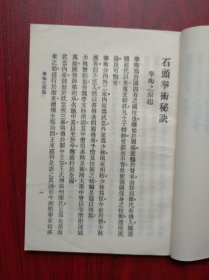 石头拳术秘诀，武术，功夫