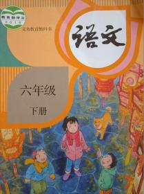 小学 教科书 语文 六年级下册，江苏 印，小学课本 语文 2021年印，小学语文课本