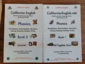 California-English.net Phonics Book1&Book2两册