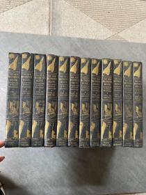英文精装本 THE NEW WONDER BOOK CYCLOPEDIA OF WORLD KNOWLEDGE 全12本合售，具体请看图片，实物拍摄 内有大量史料插图
