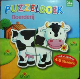 荷兰语原版  幼儿拼图绘本故事    Puzzelboek: Boerderij     农场