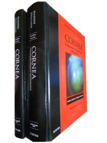 英文原版       Cornea, 2-Volume Set （Fourth Edition   Volume 1,2  共2册）       角膜