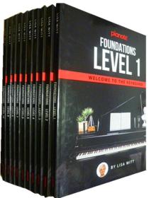 英文原版         Pianote: Foundations Level 1-10       钢琴:基础1-10册  (精装版 ,全10册)