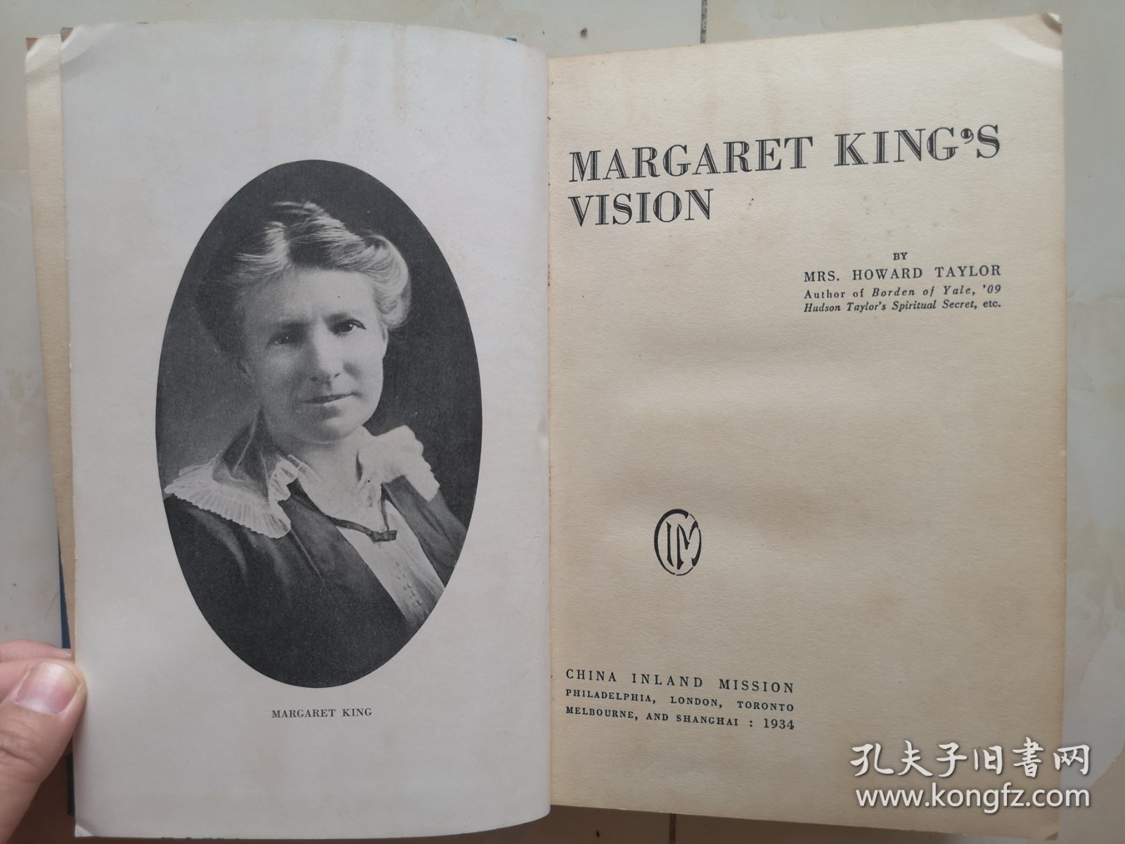 《 Margaret King’s Vision金宝恩》英文原版精装，内地会女教士甘宝恩老照片