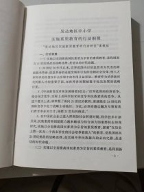 《发达地区中小学实验素质教育的行动纲领及实践研究》。