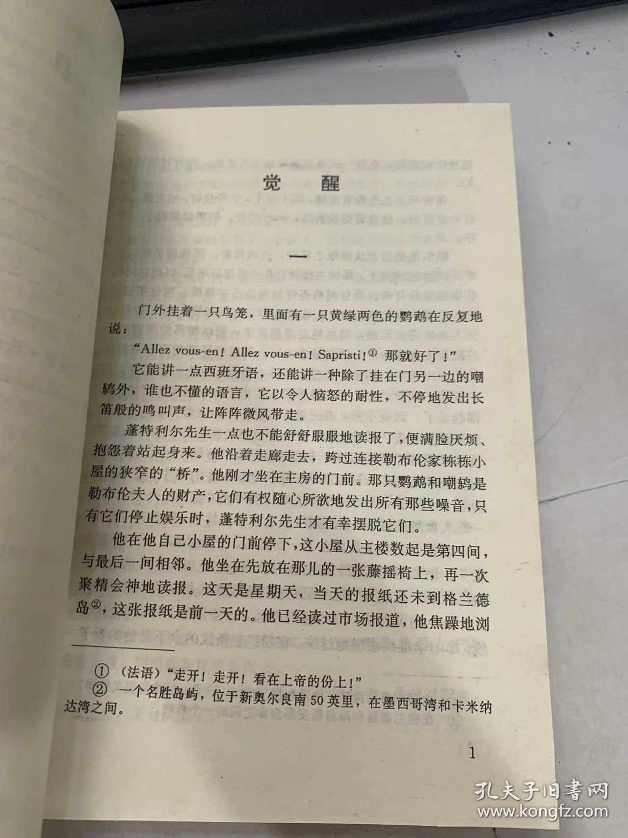 英汉选注世界经典文学丛书《觉醒 》。