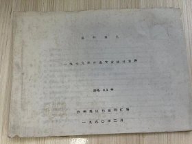 《温州地区一九七九年度盐业专业统计资料 编号 03号》原盐产值、原盐产量、盐化工产品产量、盐化工生产机械动力设备、国营盐场 国营和集体盐化工厂主要技术经济指标、社办 社对联办 专业社队 兼业盐场人数 面积劳动报酬.... ...