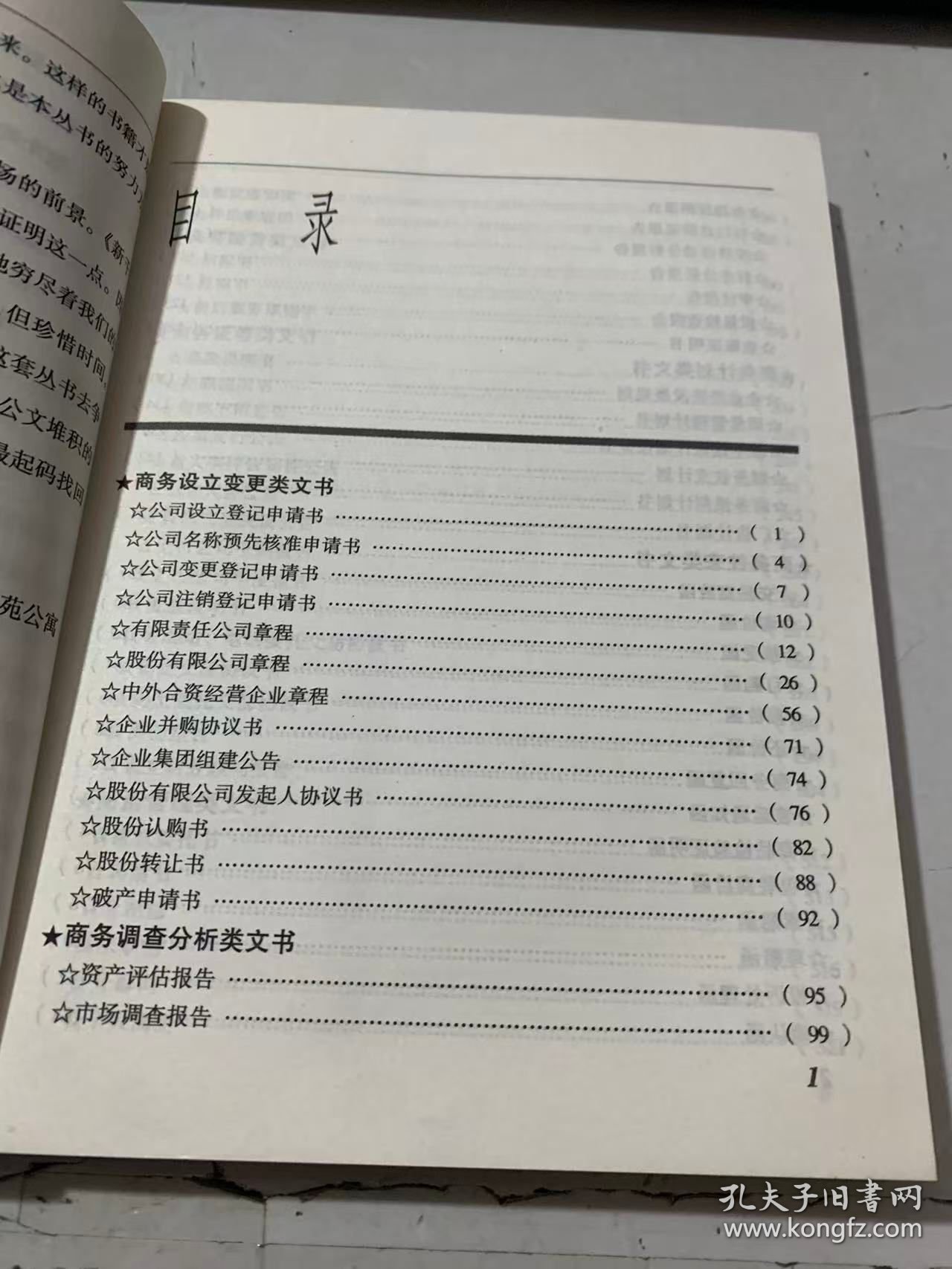 《新千年商用文书即用即套》