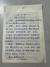 80年代 《肉苁蓉/真品-肉苁蓉/ 用品-盐生肉苁蓉/混淆品-管花肉苁蓉/三种肉苁蓉的检索表》中药（手写稿）。