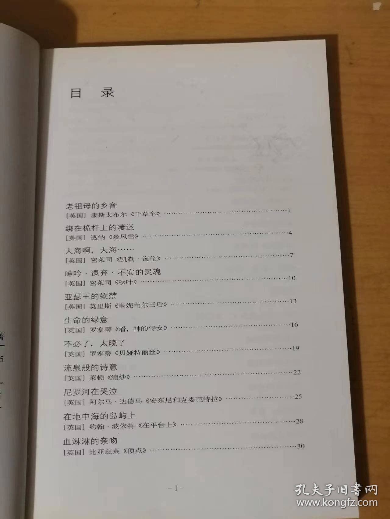 2000年1月 湖北美术出版社《纳比，吻红了世界》/老祖母的乡音/绑在桅杆上的凄迷/大海啊，大海/呻吟·遗弃·不安的灵魂/亚瑟王的软禁/生命的绿意/不必了，太晚了/流泉般的诗意/尼罗河在哭泣/在地中海的岛屿上……