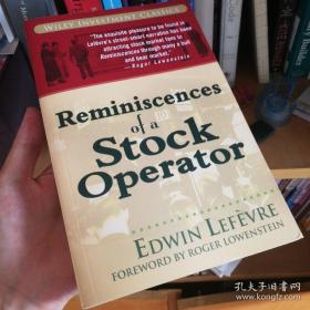 股票作手回忆录 英文原版 Reminiscences of a Stock Operator Edwin Lefèvre