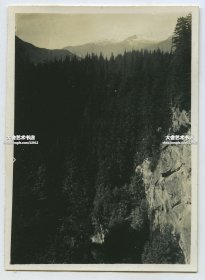 民国时期朝鲜金刚山老照片。8.6X6.3厘米，泛银。A