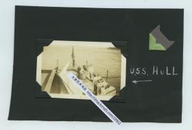 民国时期美国海军赫尔号驱逐舰老照片 B