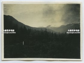 民国时期朝鲜金刚山老照片。8.6X6.3厘米，泛银。B