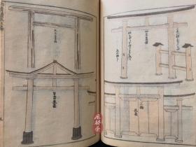 《北斋漫画》第五编 明治十一年东壁堂版 接近江户初版 葛饰北斋之古建筑与历史人物绘