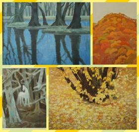 东山魁夷自选习作集3《树树光彩》4开20作品微喷还原 四季与东西方之树 大师精彩水粉稿